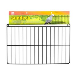 Prevue Pet Products Wire Patio Sundeck Black Large 12"