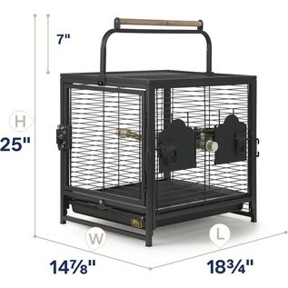 Prevue 1307  Wrought Iron Travel Bird Cage 18x14.25x14