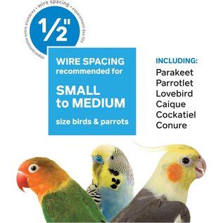 Prevue 1307  Wrought Iron Travel Bird Cage 18x14.25x14