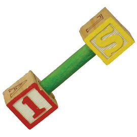 A&E CAGE COMPANY A&E Pumping Letters Foot Toy, 4.25" x 1.25