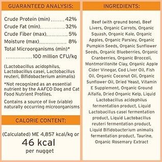 PRIMAL Primal Freeze Dried Raw Dog Food Nuggets, Beef, Complete & Balanced Meal Premium,  Grain Free, High Protein, 14 oz