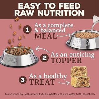 PRIMAL Primal Freeze Dried Raw Dog Food Nuggets, Turkey Sardine, Complete & Balanced Meal Premium,  Grain Free, High Protein, 14 oz