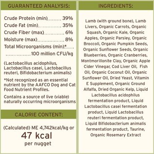 PRIMAL Primal Freeze Dried Raw Dog Food Nuggets, Lamb, Complete & Balanced Meal Premium,  Grain Free, High Protein, 14 oz