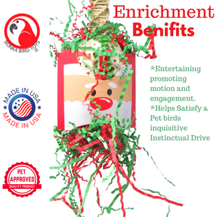 2412 Santa Claus Holiday Bird Toy