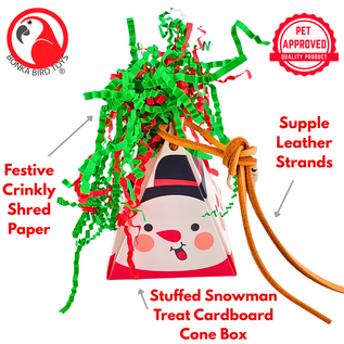 2903 Snowman Christmas Crinkle Cone