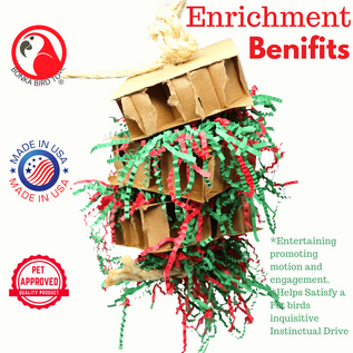 3832 Medium Christmas Square Gift Box 12" x 4"