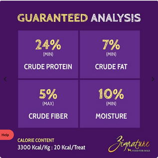 Zignature ZIGNATURE DOG ZIGGY BAR GRAIN FREE DUCK FORMULA 12OZ
