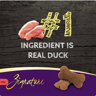 Zignature ZIGNATURE DOG ZIGGY BAR GRAIN FREE DUCK FORMULA 12OZ