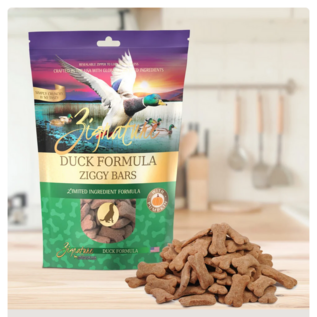 Zignature ZIGNATURE DOG ZIGGY BAR GRAIN FREE DUCK FORMULA 12OZ