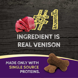 Zignature Venison Formula Ziggy Bars Biscuit Dog Treats, 12-oz bag