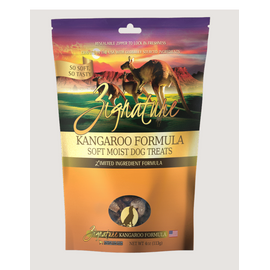 Zignature ZIGNATURE DOG SOFT MOIST TREATS GRAIN FREE KANGAROO 4OZ