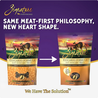 ZIGNATURE DOG SOFT MOIST TREATS GRAIN FREE KANGAROO 4OZ