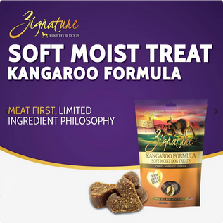 Zignature ZIGNATURE DOG SOFT MOIST TREATS GRAIN FREE KANGAROO 4OZ