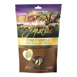 ZIGNATURE DOG SOFT MOIST TREATS GRAIN FREE PORK 4OZ