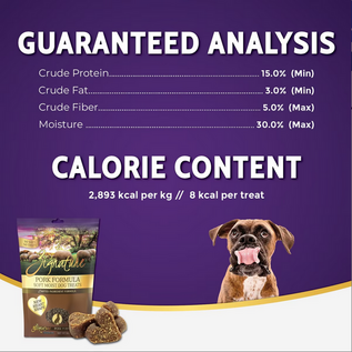 ZIGNATURE DOG SOFT MOIST TREATS GRAIN FREE PORK 4OZ