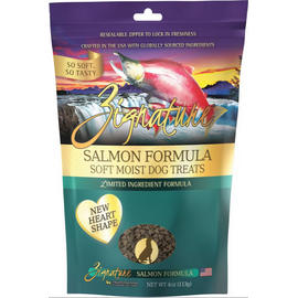 Zignature ZIGNATURE DOG SOFT MOIST TREATS GRAIN FREE SALMON 4OZ
