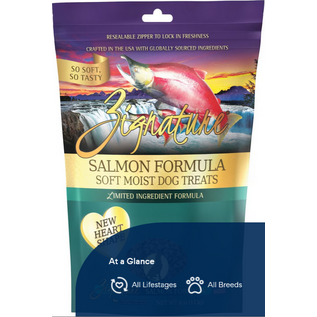 ZIGNATURE DOG SOFT MOIST TREATS GRAIN FREE SALMON 4OZ