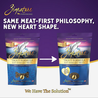 ZIGNATURE DOG SOFT MOIST TREATS GRAIN FREE TROUT 4OZ