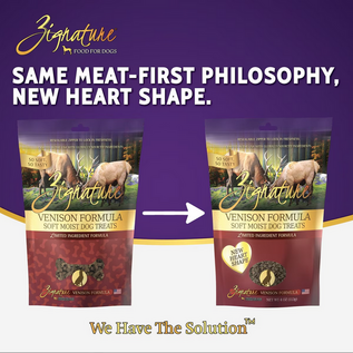 ZIGNATURE DOG SOFT MOIST TREATS GRAIN FREE VENISON 4OZ