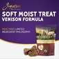 Zignature ZIGNATURE DOG SOFT MOIST TREATS GRAIN FREE VENISON 4OZ