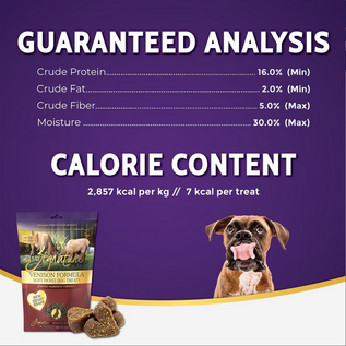 Zignature ZIGNATURE DOG SOFT MOIST TREATS GRAIN FREE VENISON 4OZ