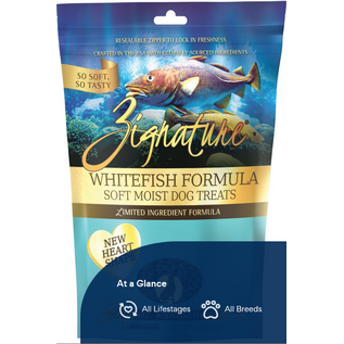 Zignature ZIGNATURE DOG SOFT MOIST TREATS GRAIN FREE WHITEFISH 4OZ