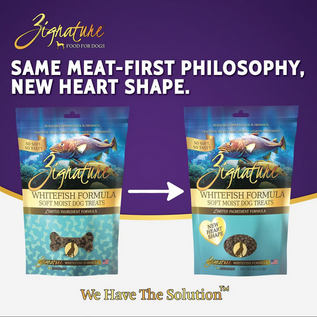 ZIGNATURE DOG SOFT MOIST TREATS GRAIN FREE WHITEFISH 4OZ