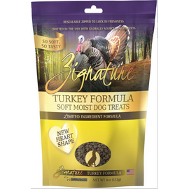 Zignature ZIGNATURE DOG SOFT MOIST TREATS GRAIN FREE TURKEY 4OZ