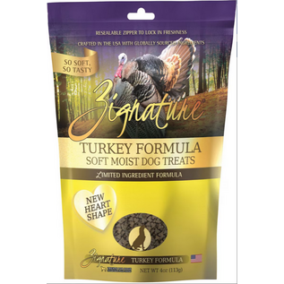 ZIGNATURE DOG SOFT MOIST TREATS GRAIN FREE TURKEY 4OZ