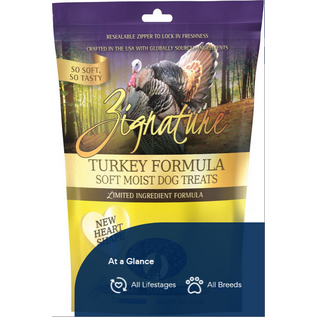 Zignature ZIGNATURE DOG SOFT MOIST TREATS GRAIN FREE TURKEY 4OZ