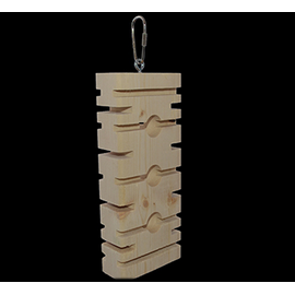 SUPER BIRD CREATIONS Super Bird Parrot's Choice Foraging Block Large  9" x 3.5" x 1.5"