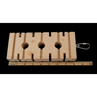 SUPER BIRD CREATIONS Super Bird Parrot's Choice Foraging Block Large  9" x 3.5" x 1.5"