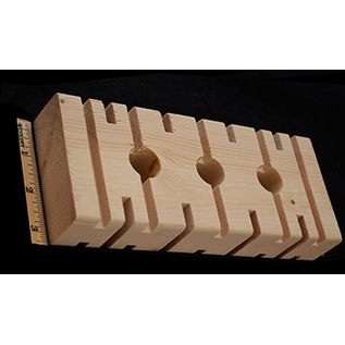 SUPER BIRD CREATIONS Super Bird Parrot's Choice Foraging Block Large  9" x 3.5" x 1.5"