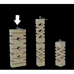 SUPER BIRD CREATIONS Super Bird Parrot's Choice Foraging Block Large  9" x 3.5" x 1.5"