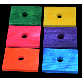 SUPER BIRD CREATIONS Super Bird Pine Slat 2"x1-3/8"x1/4" Assorted Colors each