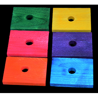 SUPER BIRD CREATIONS Super Bird Pine Slat 2"x1-3/8"x1/4" Assorted Colors each