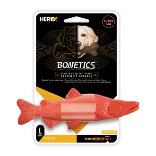 HERO/CAITEC Hero Bonetics Salmon Dog Chew Dog Toy 64373