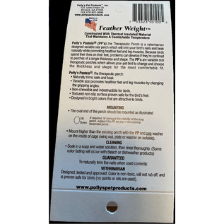 Polly Pastel Perch - Small - 6" 1" Dia. - Feather Weight #50100