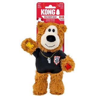 KONG KONG Wild Knots Sport Bear Dog Toy Referee Medium