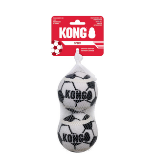 KONG KONG Sport Soccer Balls Dog Toy Soccer Ball Large, 2 pk