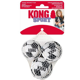 KONG KONG Sport Soccer Balls Dog Toy Soccer Ball Small, 3 pk