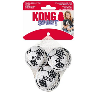 KONG KONG Sport Soccer Balls Dog Toy Soccer Ball Small, 3 pk