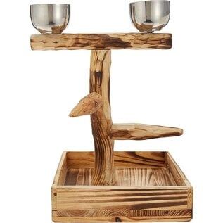 PENN-PLAX Bird-Life Natural Wood Tree Perch for Small and Medium Birds 11-Inch