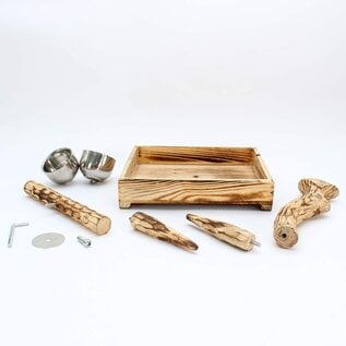 PENN-PLAX Bird-Life Natural Wood Tree Perch for Small and Medium Birds 11-Inch