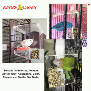 KING'S CAGES Kings Cages Small Tweeky Clean Tidy Bird Feeder