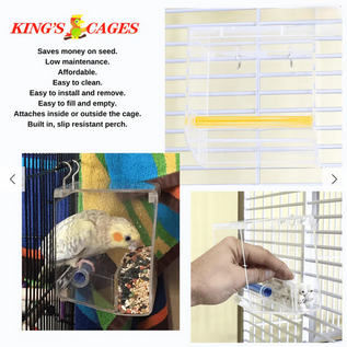 KING'S CAGES Kings Cages Small Tweeky Clean Tidy Bird Feeder