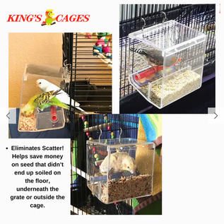 KING'S CAGES Kings Cages Small Tweeky Clean Tidy Bird Feeder