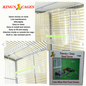 KING'S CAGES Kings Cages Large Tweeky Clean Tidy Bird Feeder