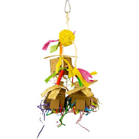 A&E CAGE COMPANY A&E Happy Beaks HB01562  CONFETTI CRINKLE CUBES BIRD TOY