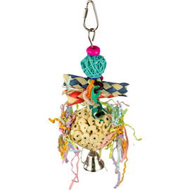 A&E CAGE COMPANY A&E Happy Beaks HB01567 SWEET SPINS SOLA BIRD TOY